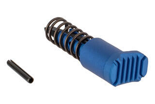 Strike Industries extended AR-15 forward assist with blue anodized finish